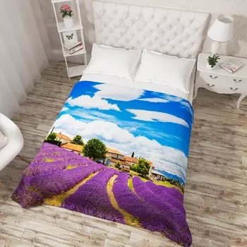 Пледы и покрывала Сирень