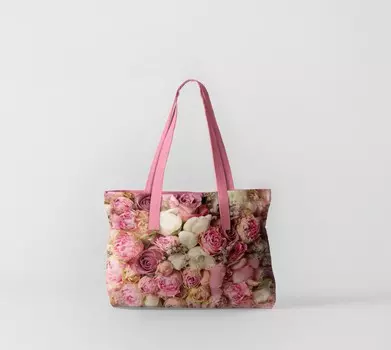 Пляжная сумка Пионы (50х40 см)