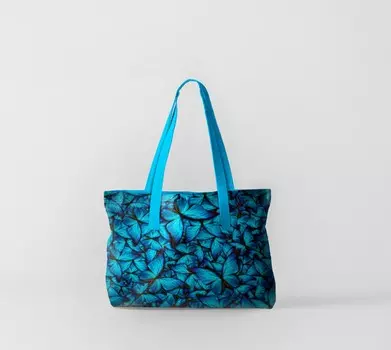 Пляжная сумка Полотно из бабочек (50х40 см)