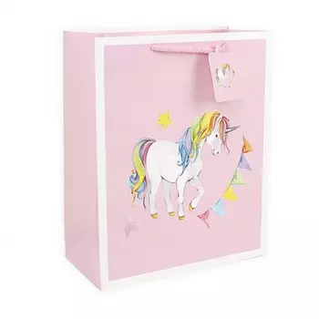 Подарочная упаковка Единорог Цвет: Розовый (42х32х11 см)
