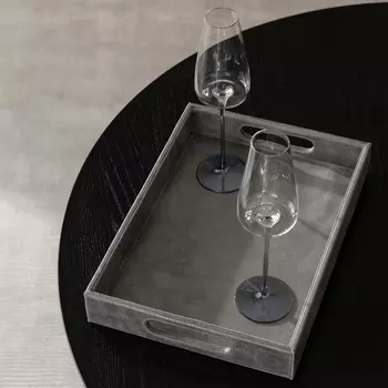 Поднос Боррас серый (25х35х5 см)