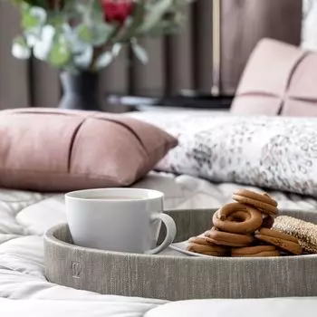 Поднос Грейс цвет: серый (41 см)