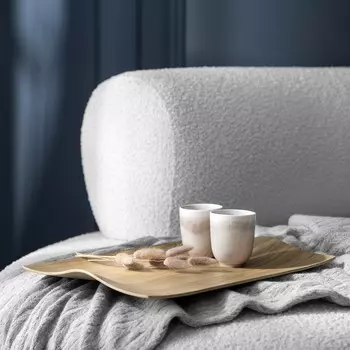 Поднос Миррен цвет: коричневый (44х31 см)