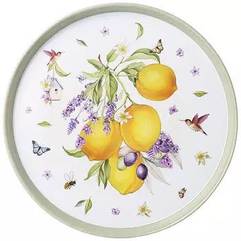 Поднос Прованс лимоны (33х2 см)