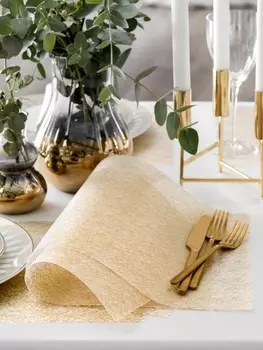 Подстановочная салфетка Голди Цвет: Золотой (34х47 см)