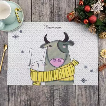 Подстановочная салфетка С Новым Годом (29х40 см)