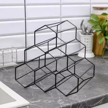 Подставка для бутылок Соты (27х28х18 см)