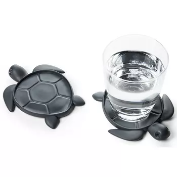 Подставка под стаканы Save Turtle цвет: темно-серый (11х2х14 см)