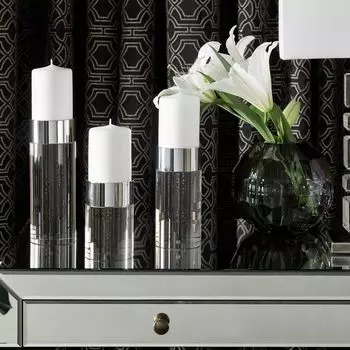 Подсвечник Айми цвет: серебряный (9х9х15 см)