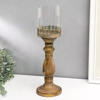 Подсвечник Ажурная тесьма (12х12х40 см)