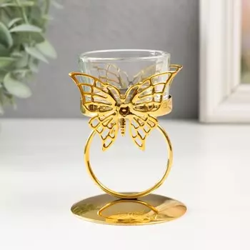 Подсвечник Бабочка и кольцо (7х7х9 см)