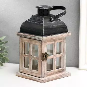 Подсвечник Фонарь - окошки (11,5х11,5х22 см)