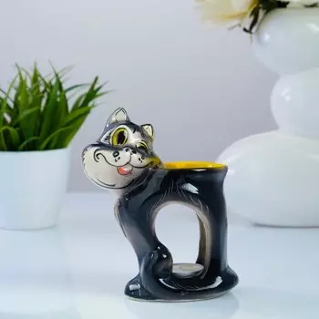 Подсвечник Хитрый кот (14 см)