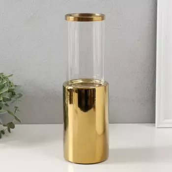 Подсвечник Хром (9х9х30 см)