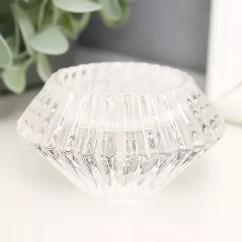 Подсвечник Конус. Гофре (8х8х5 см)