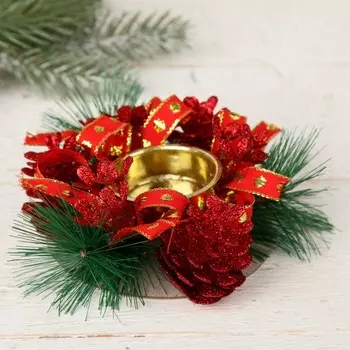 Подсвечник Красный (10 см)