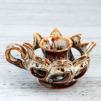 Подсвечник Кувшинка (13х9х6 см)