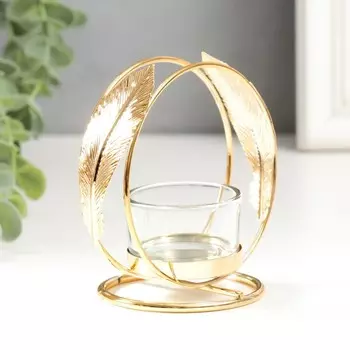 Подсвечник Перышки (8х10х11 см)