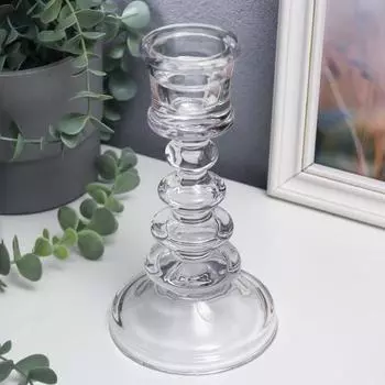 Подсвечник Плавные линии (11х11х20 см)