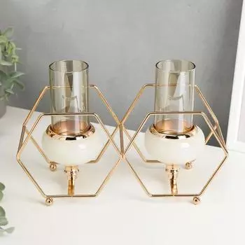 Подсвечник Шестигранники (10,5х26,5х15,5 см)