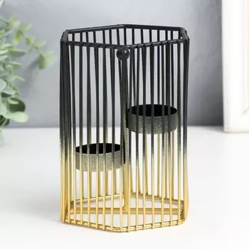 Подсвечник Шестиугольная клетка (12х12х16 см)