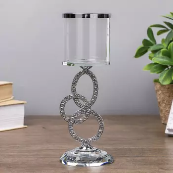 Подсвечник Сплетение колец (7х7х19,5 см)