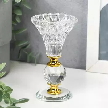 Подсвечник Вазон с хрустальным шаром (11х6х6 см)