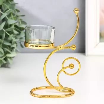 Подсвечник Завитки. Шарики (10х5х15 см)