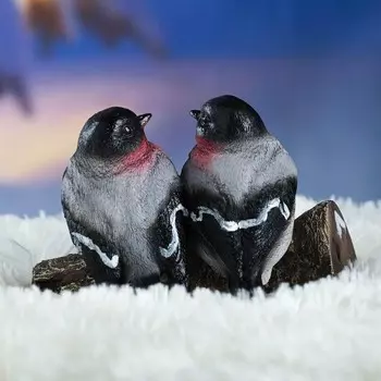 Подвеска Снегири на ветке (15х12 см)