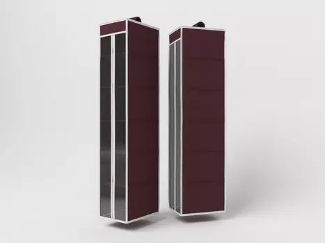 Подвесной кофр-органайзер для обуви и бытовых мелочей Классик Цвет: Бордовый (22х30х120 см)