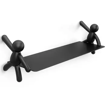 Полка Buddy цвет: черный (46х15х14 см)