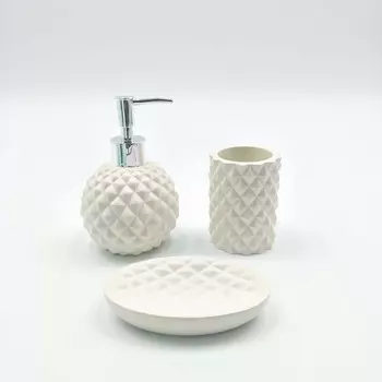 Набор для ванной Jalynn цвет: бежевый (универсальный)