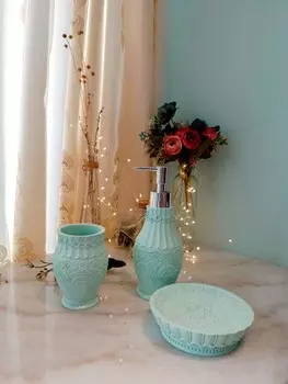 Набор для ванной Zhakkaranda цвет: ментоловый (универсальный)