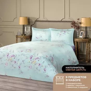 Постельное белье Кальяри цвет: сиреневый (семейное)