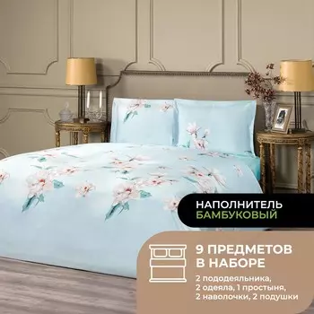 Постельное белье Мессина цвет: сиреневый (семейное)