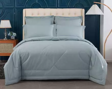 Постельное белье с одеялом Маурицио цвет: голубой (Семейное (2 одеяла-покрывала))