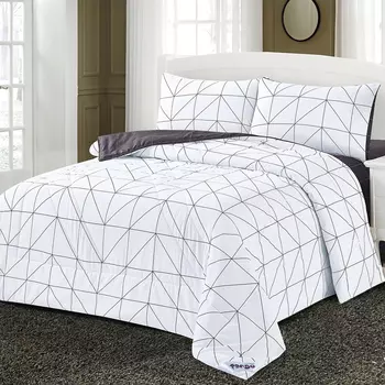 Постельное белье с одеялом-покрывалом Альвиан (семейное)