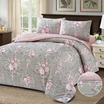 Постельное белье с одеялом-покрывалом Viola (семейное)