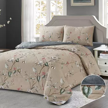 Постельное белье с одеялом-покрывалом Karolina (семейное)