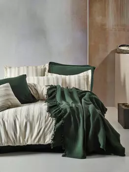 Постельное белье с одеялом-покрывалом Helin (2 сп. евро)