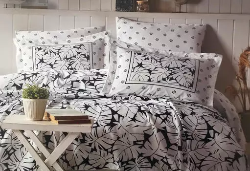 Постельное белье с одеялом-покрывалом Summer time цвет: темно-синий (king size (евро макси))