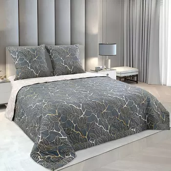 Постельное белье с одеялом Золотой день цвет: серый (1.5 сп)