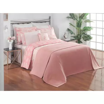 Постельное белье с покрывалом-пледом Karvin (евро)