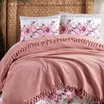 Постельное белье Seti цвет: пудровый (King size (Евро макси))