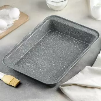 Противень Элин. Мрамор (38х26х5 см)