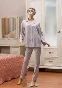 Рубашка Ronico Цвет: Серо-Розовый (M-L)