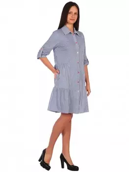 Рубашка-туника Jeannette Цвет: Синий, Белый (52)