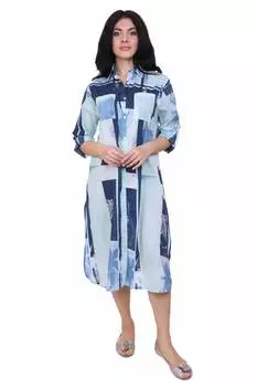 Рубашка-туника Mariel Цвет: Голубой (56)