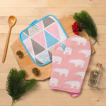 Рукавицы, прихватки, фартуки Доляна