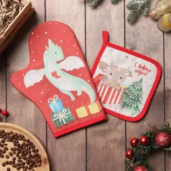 Рукавицы, прихватки, фартуки Доляна